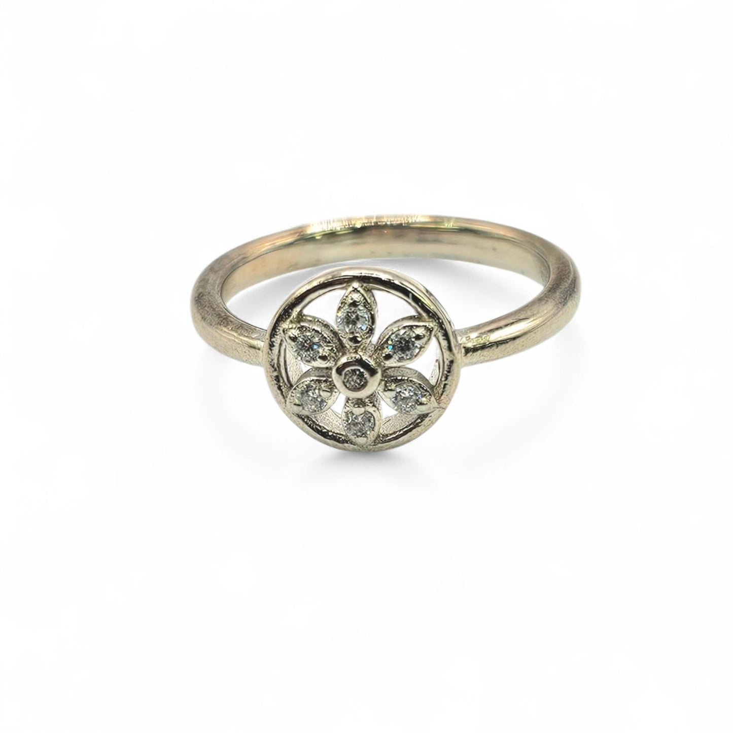 Princess Petal 925 Silver Kids Ring