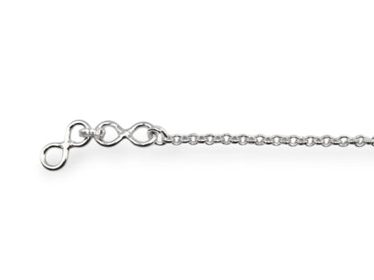 Vibrant Floral Silver Baby Rakhi – Pink & Blue Stone Accented Keepsake Jewelry