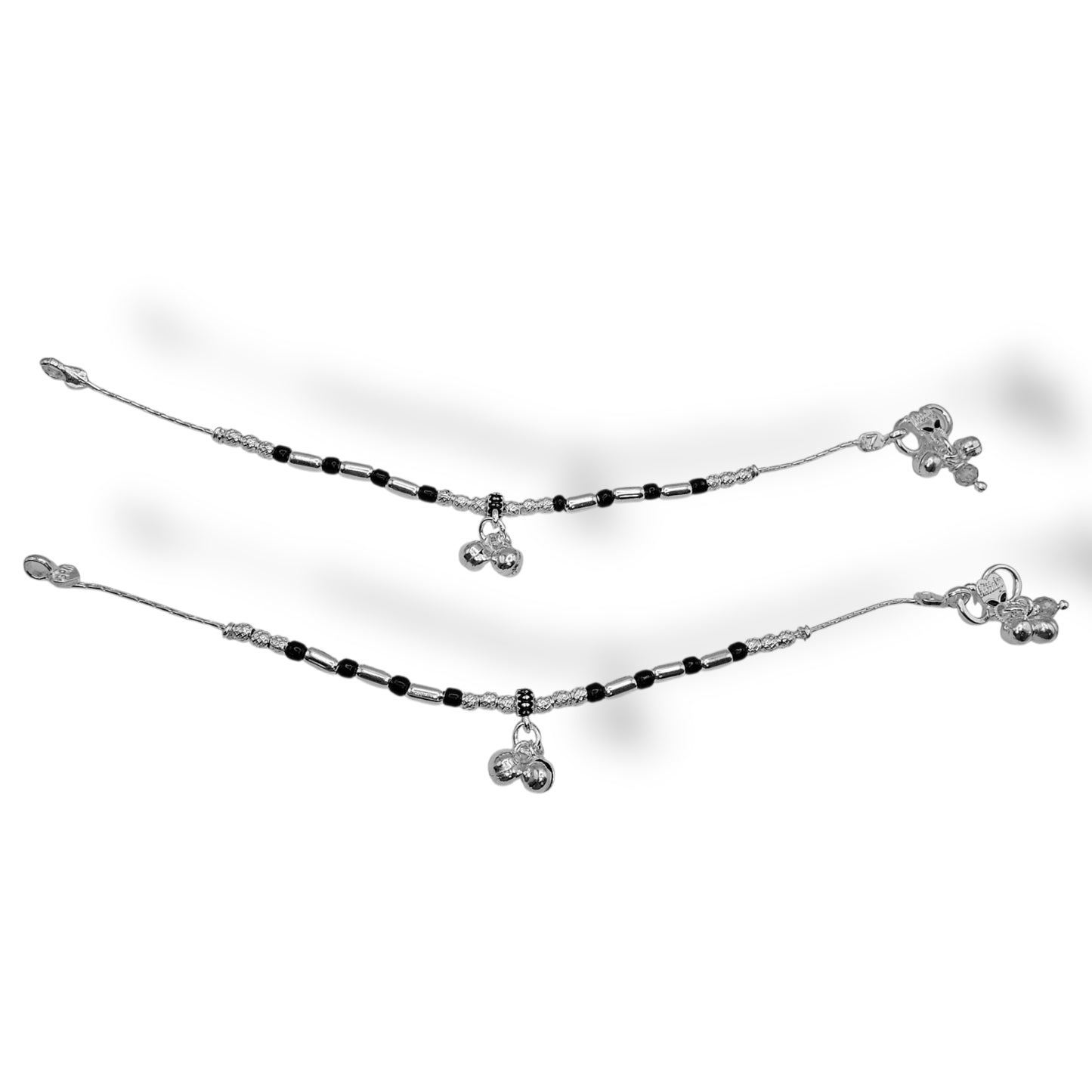 Sweet Jingle Protection Silver Kids Anklets