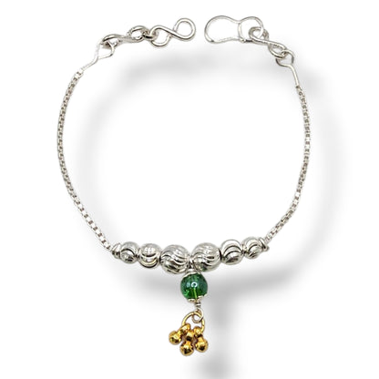 Traditional Silver Godh Bharai  Baby Shower Rakhi