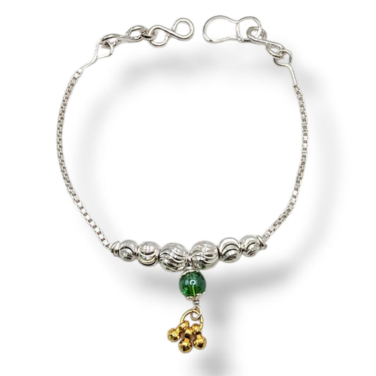 Traditional Silver Godh Bharai  Baby Shower Rakhi