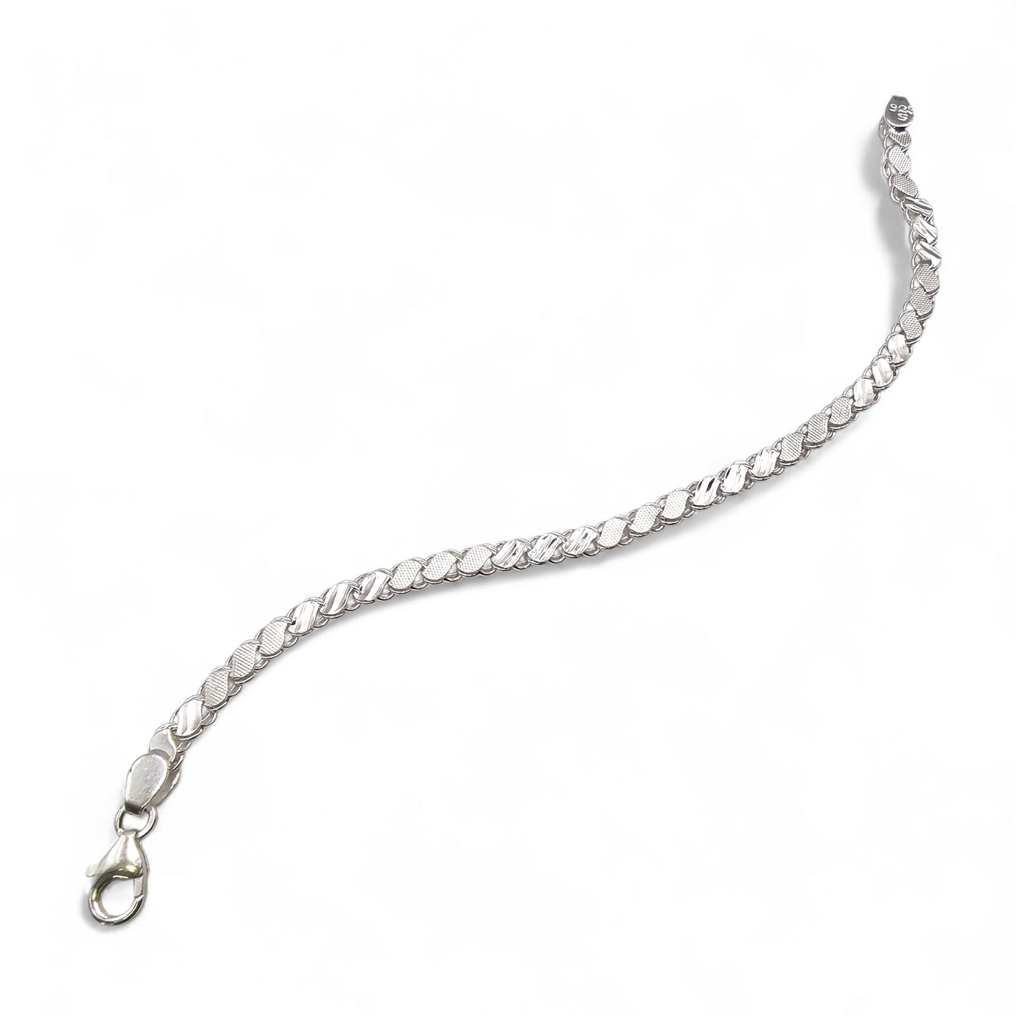 The Catalyst Link Silver Mens Bracelet