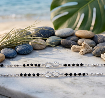 The Mystic Infinity 925 Silver Young Adults Anklets