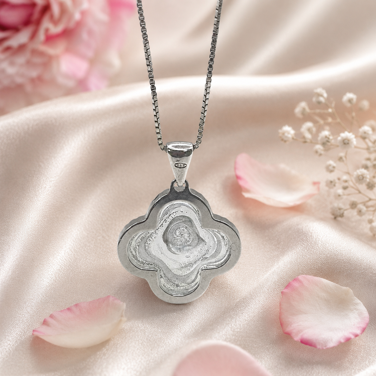 Bianca Bloom Murano Necklace With 925 Silver
