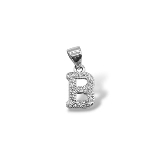 Beloved B Silver Pendant