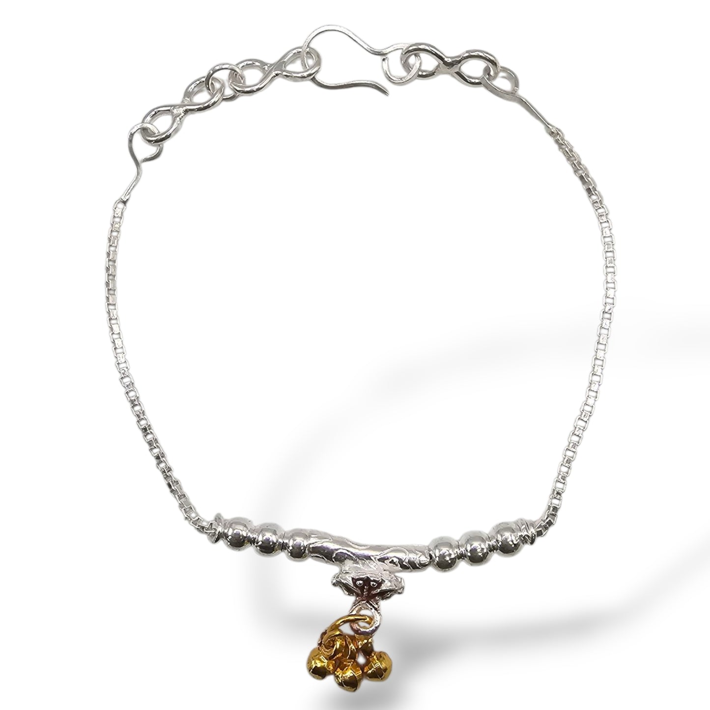 Phool Sparsha Silver Baby Shower Rakhi