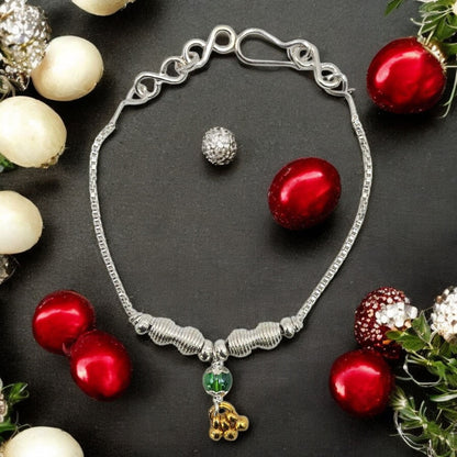 Silver Twirl Baby Blessing Baby Shower Rakhi