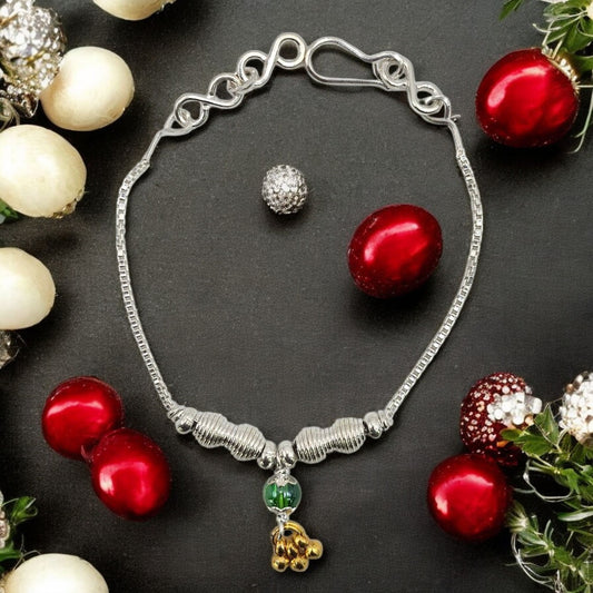 Silver Twirl Baby Blessing Baby Shower Rakhi