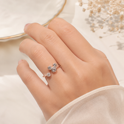 Twinkle Rosé Adjustable Toe Ring Pair