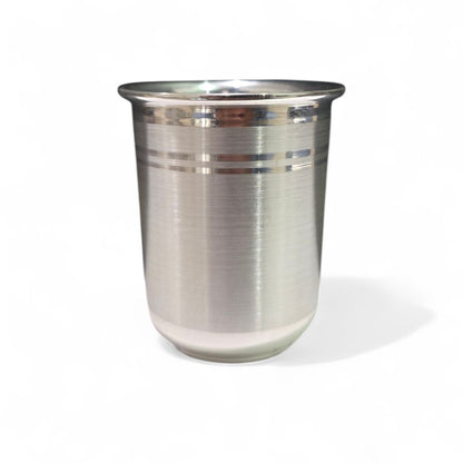 Annaprashan Medium Silver Set With Glass, Spoon And Bowl