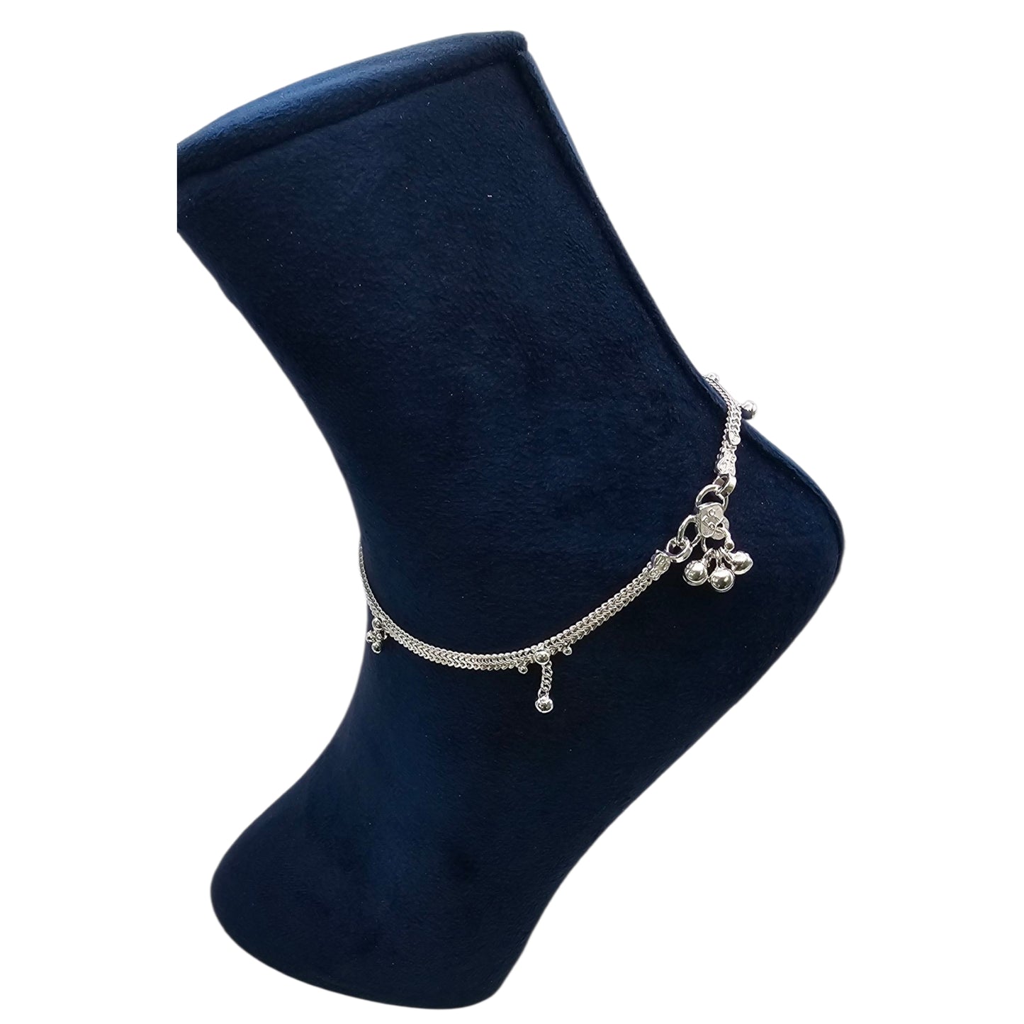 GraceGlow Silver  Women's Anklets