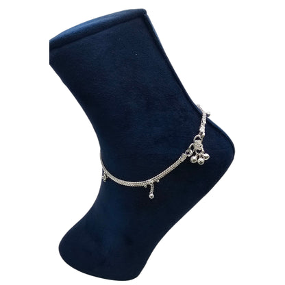 GraceGlow Silver  Women's Anklets