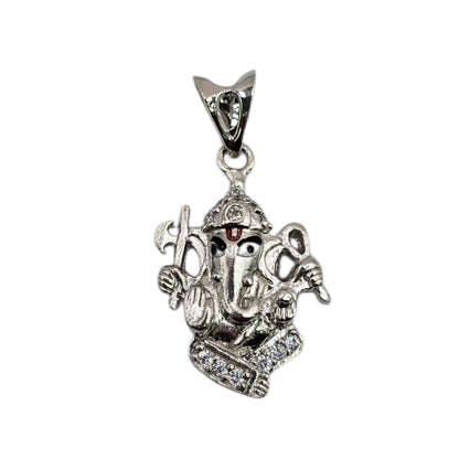 Radiant Gajanana 925 Silver Unisex Pendant