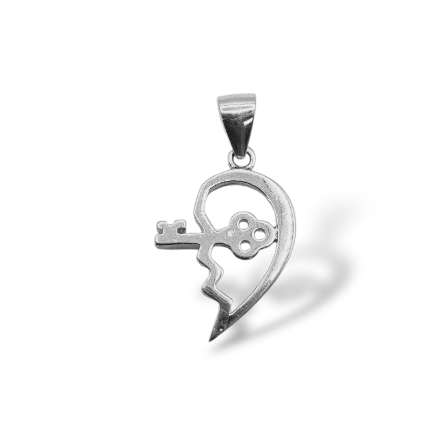 Two Souls One Heart Silver Pendant
