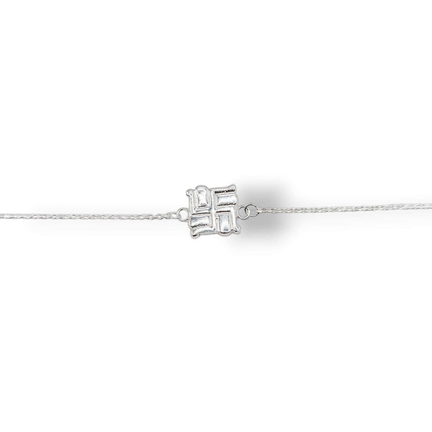 Divine Swastik 925 Silver Rakhdi