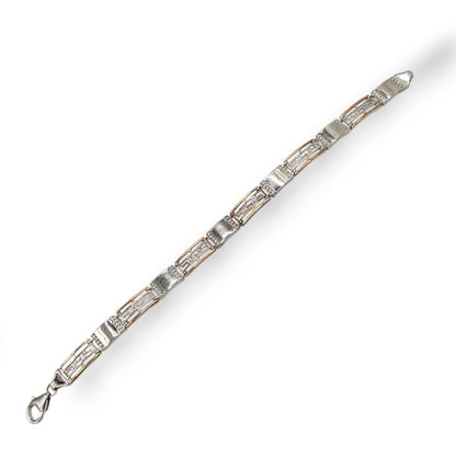 Titan Dual-Tone Silver Men's Bracelet