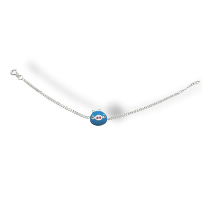 Chhota Blue Piggy 925 Silver Rakhi