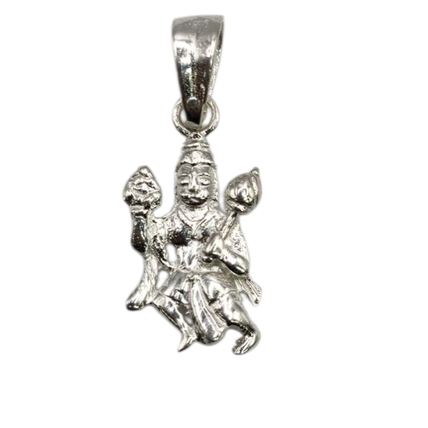 Sankat Vijay Hanuman 925 Silver Unisex Pendant