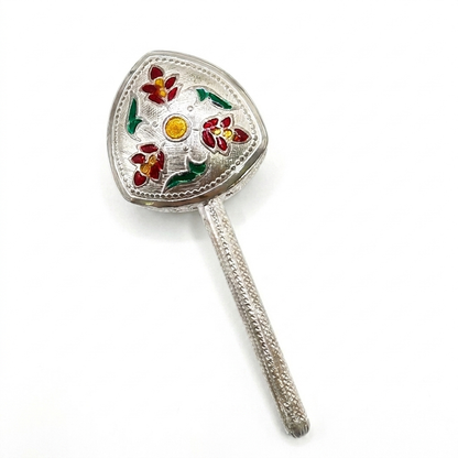 Garden Whimsy Infant Silver Toy (Rattle)