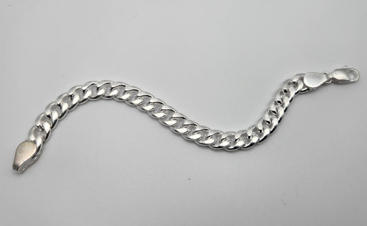 Link Chain Style Silver Bracelet For Men