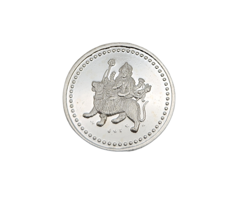 Maa Durga Silver COIN 999 Purity
